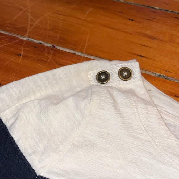 Banana Republic Blue and White Striped Nautical Style Shirt size medium - Picture 3 of 5